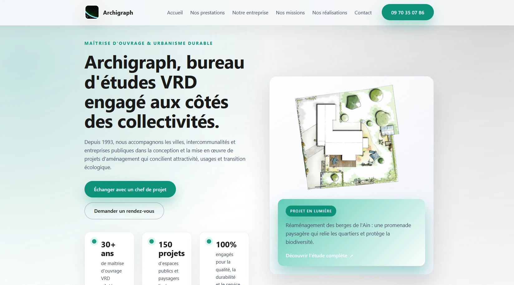 Aperçu du site Archigraph